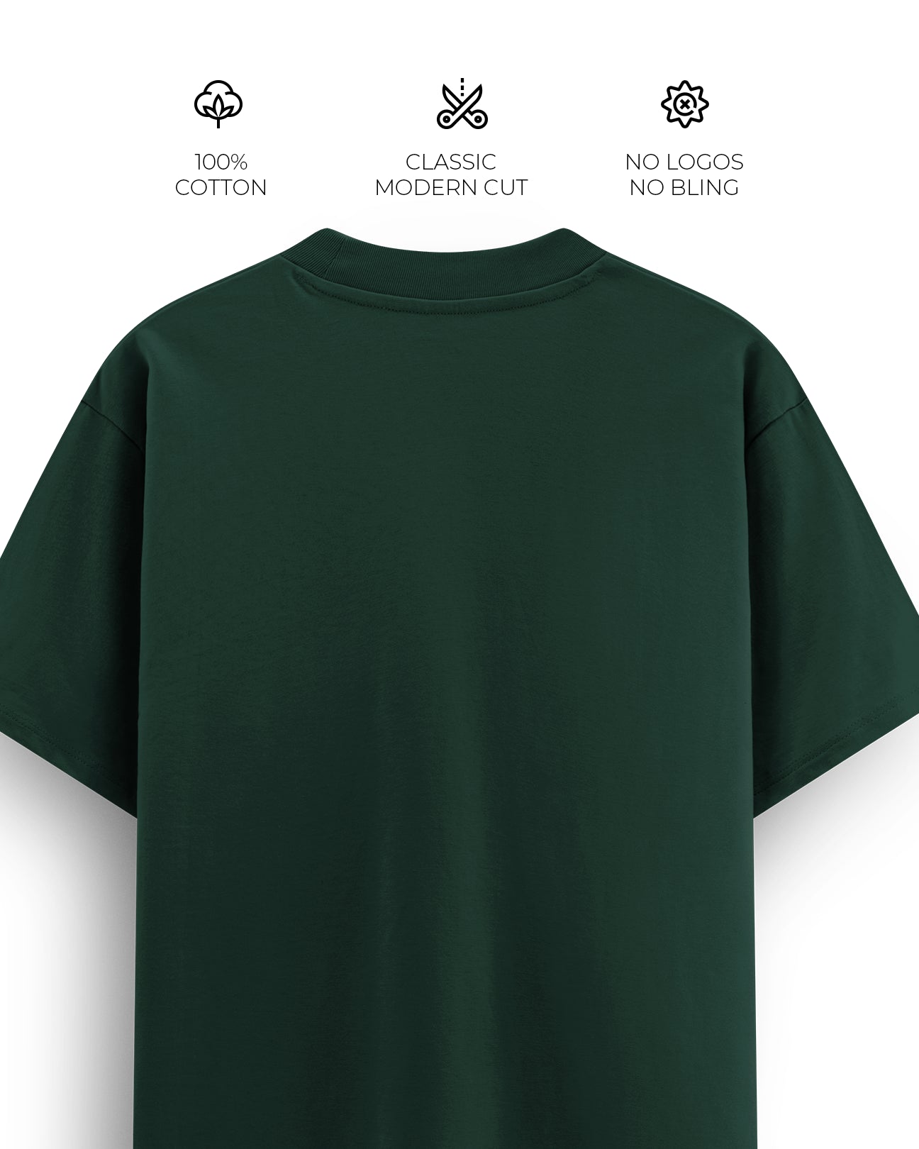 Regular Blank T-Shirt - Mossy Green