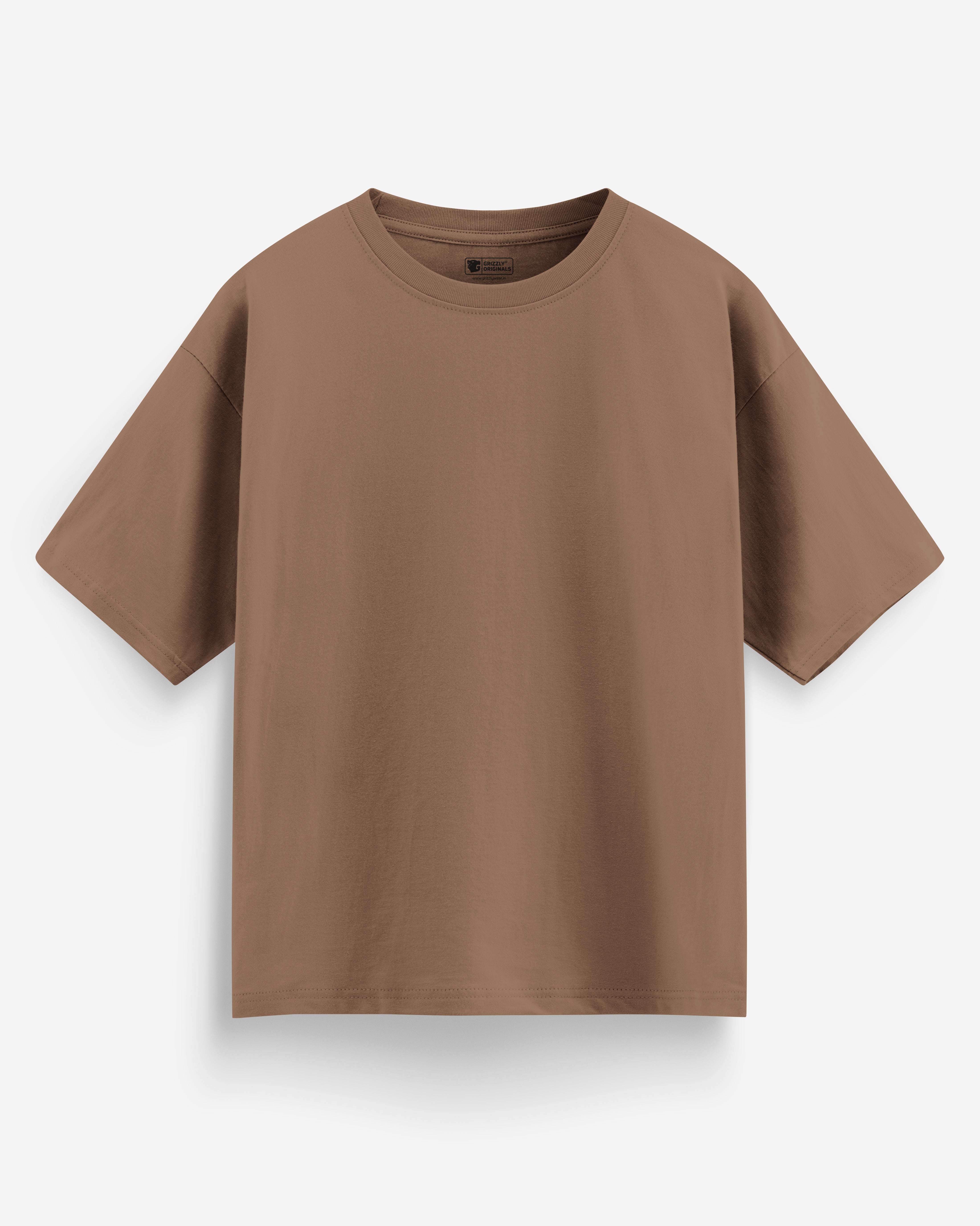 Brown Oversized Premium T-Shirt- Men