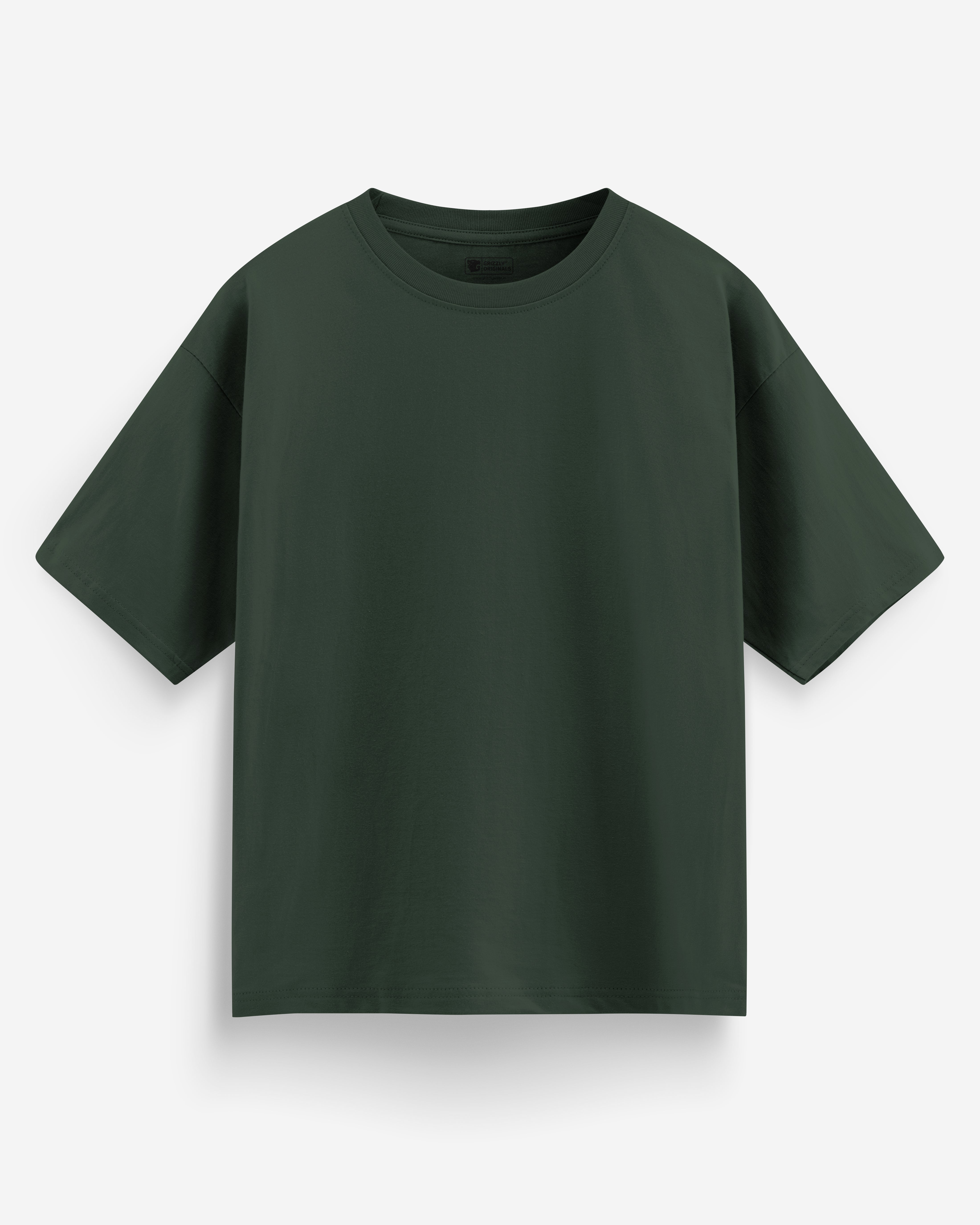Forest Green Oversized Premium T-Shirt- Men