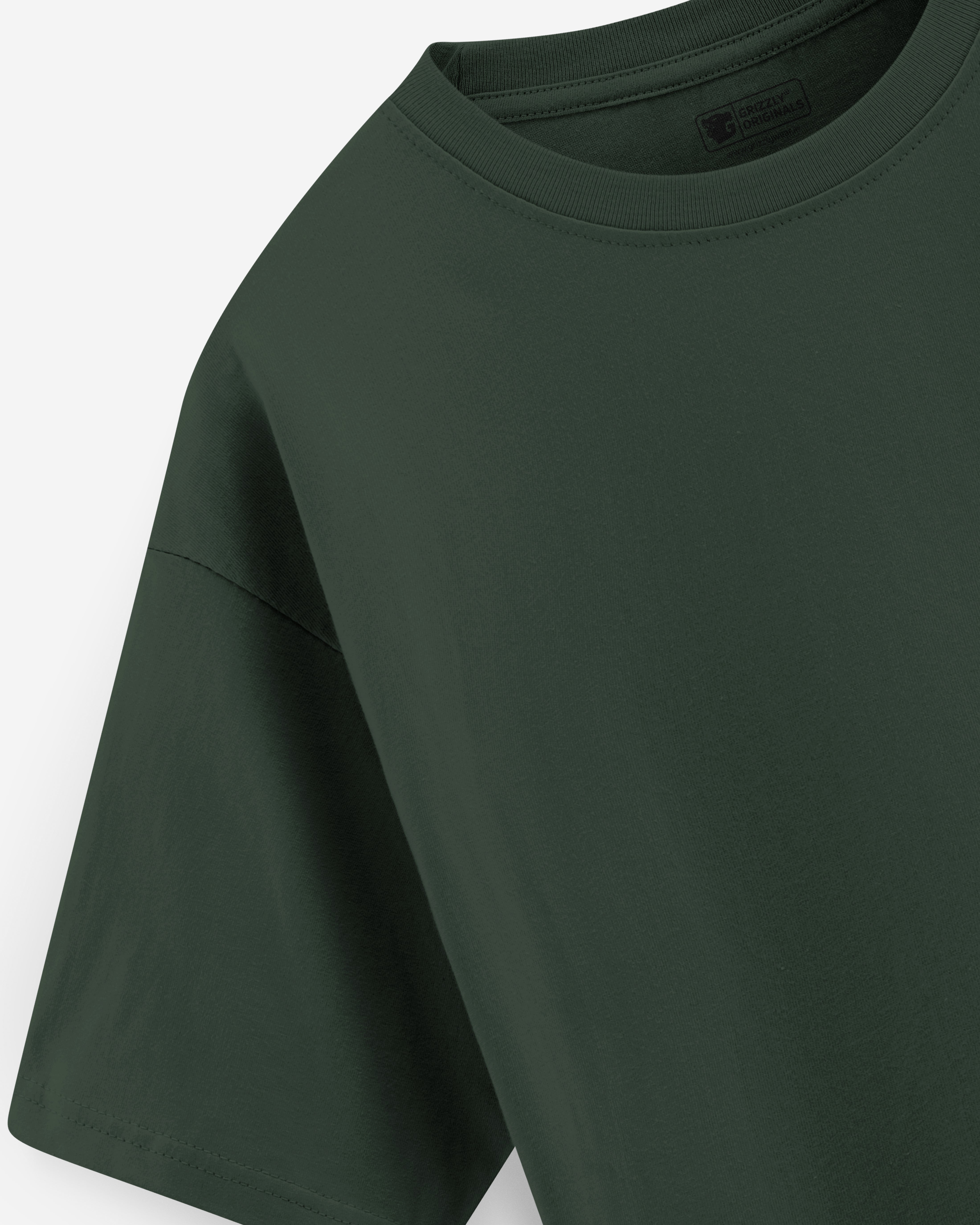 Forest Green Oversized Premium T-Shirt- Men