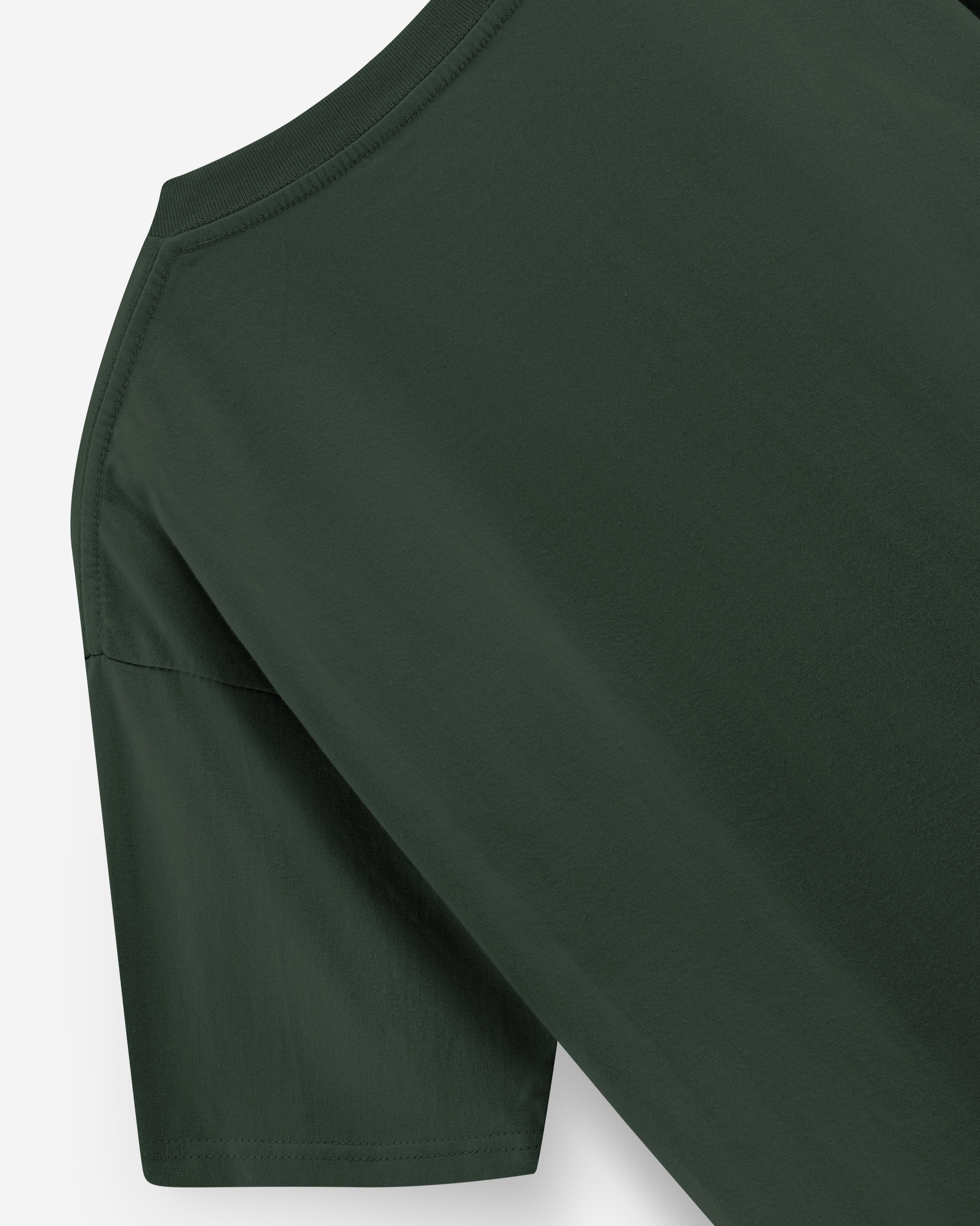 Forest Green Oversized Premium T-Shirt- Men