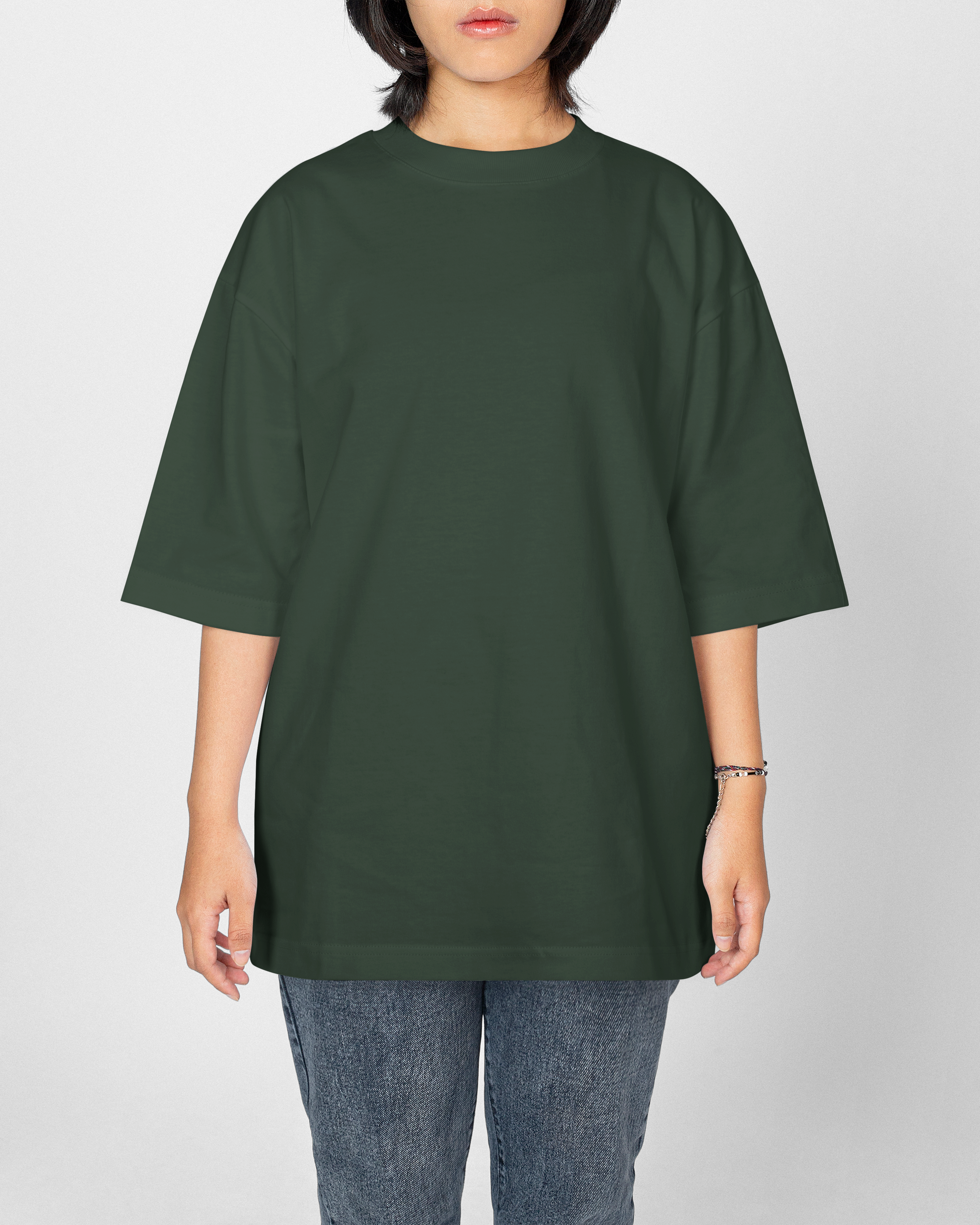 Green Oversized Premium T-Shirt- Women