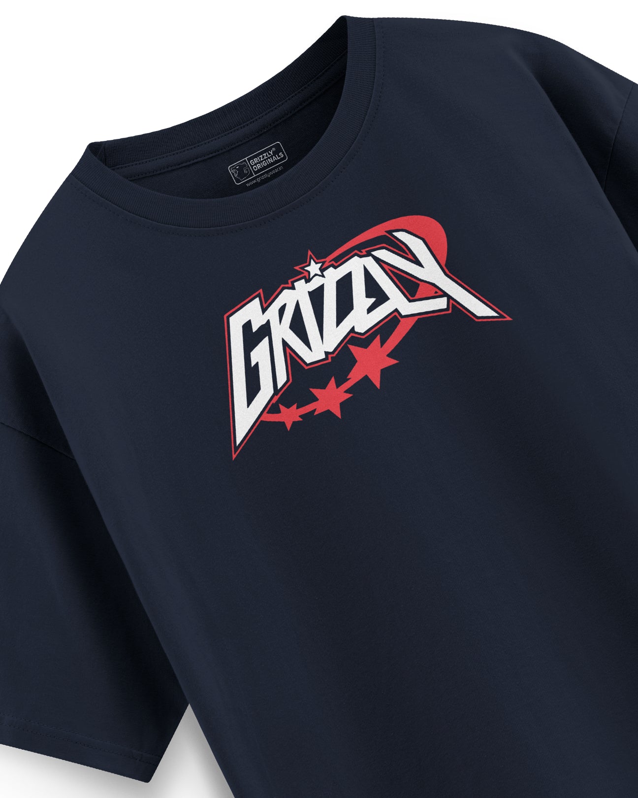 Oversized Graphic Grizzly Stars T-Shirt
