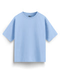 Oversized Blank T-Shirt - Frosty Sky Blue