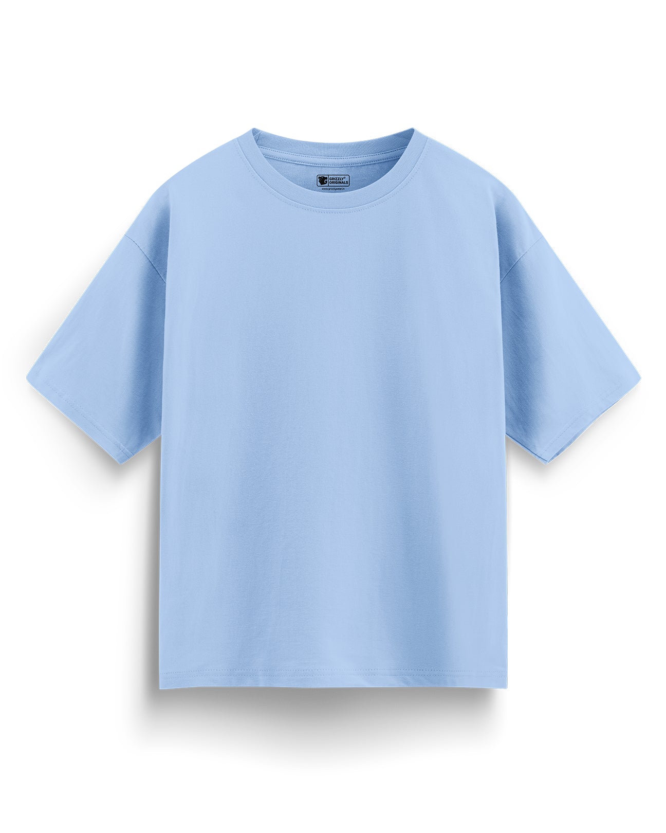 Oversized Blank T-Shirt - Frosty Sky Blue