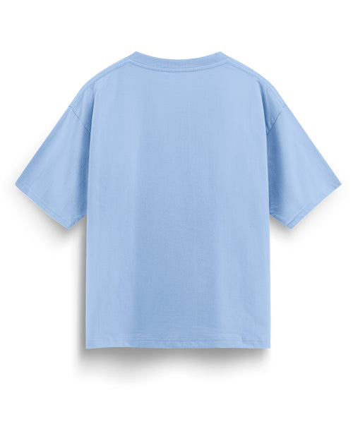 Oversized Blank T-Shirt - Frosty Sky Blue