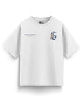 Oversized Graphic Mascot T-Shirt - Moonlight White