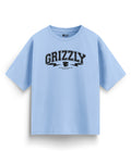 Oversized Graphic T-Shirt - Frosty Sky Blue