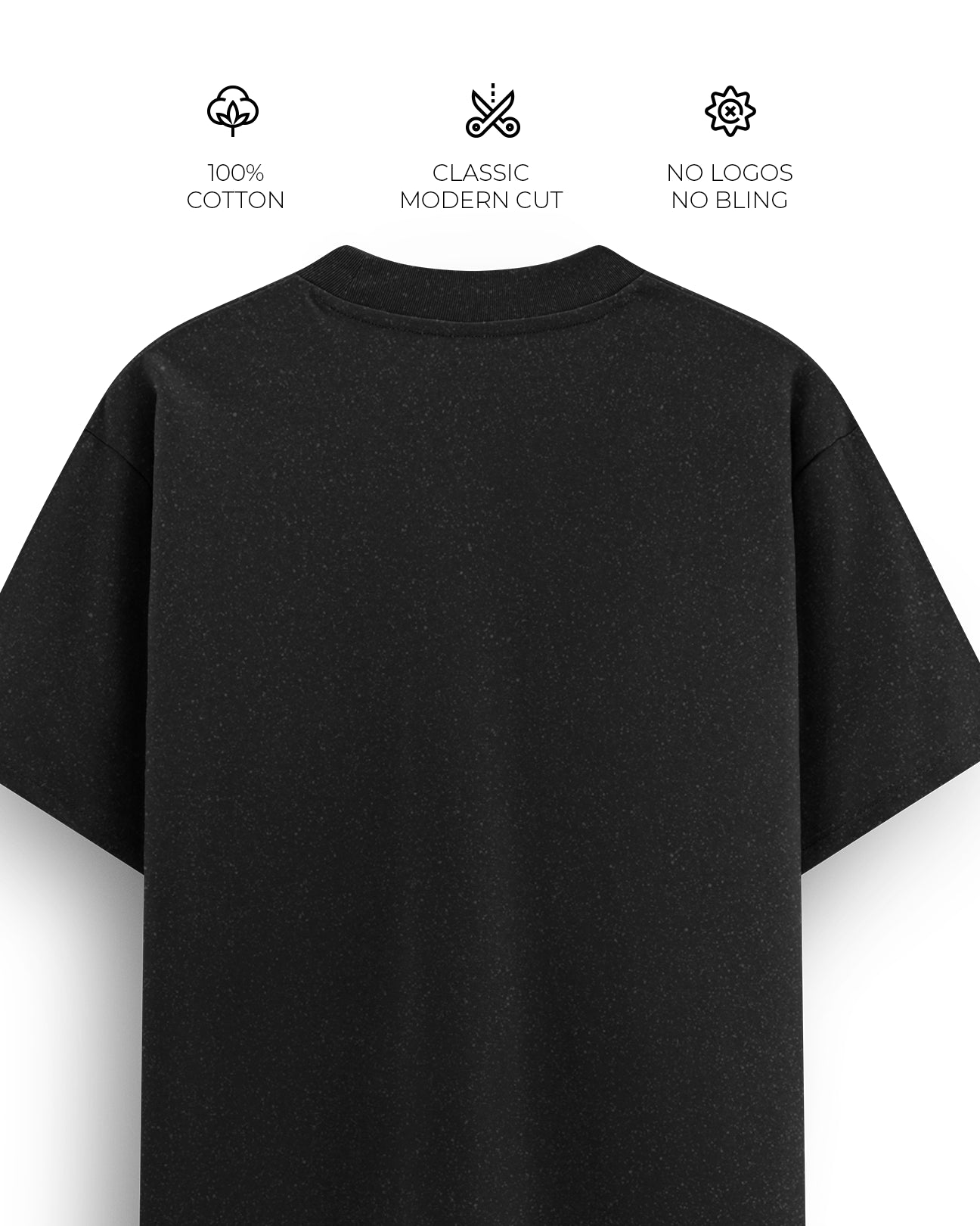 Regular Blank T-Shirt - Mélange Blank