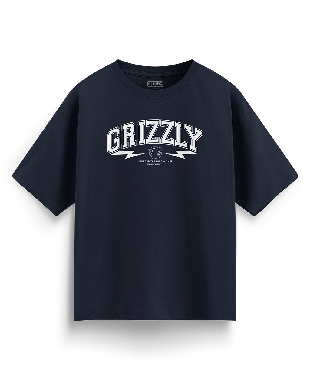 Oversized Graphic T-Shirt - Classic Navy Blue