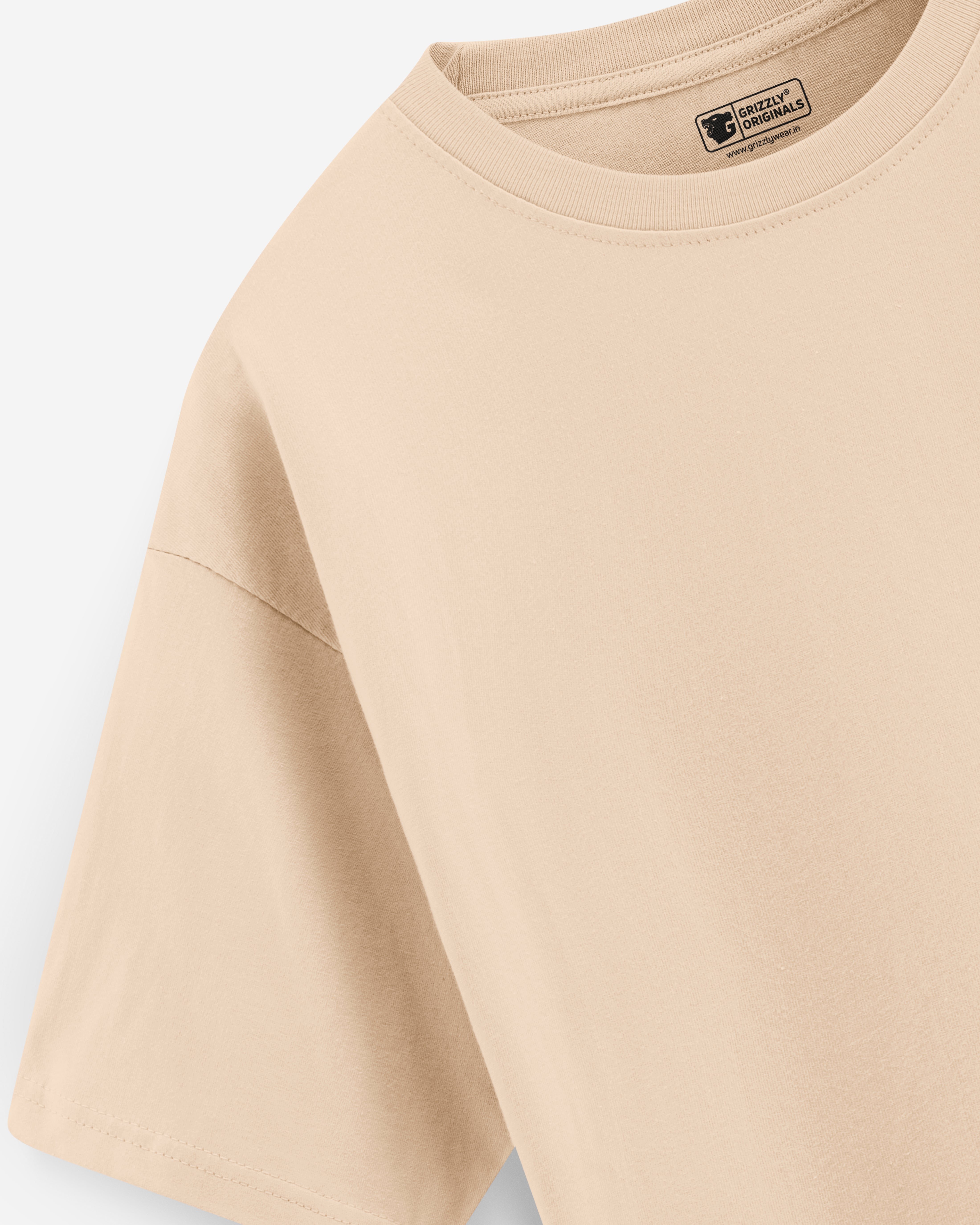 Beige Oversized Premium T-Shirt- Men