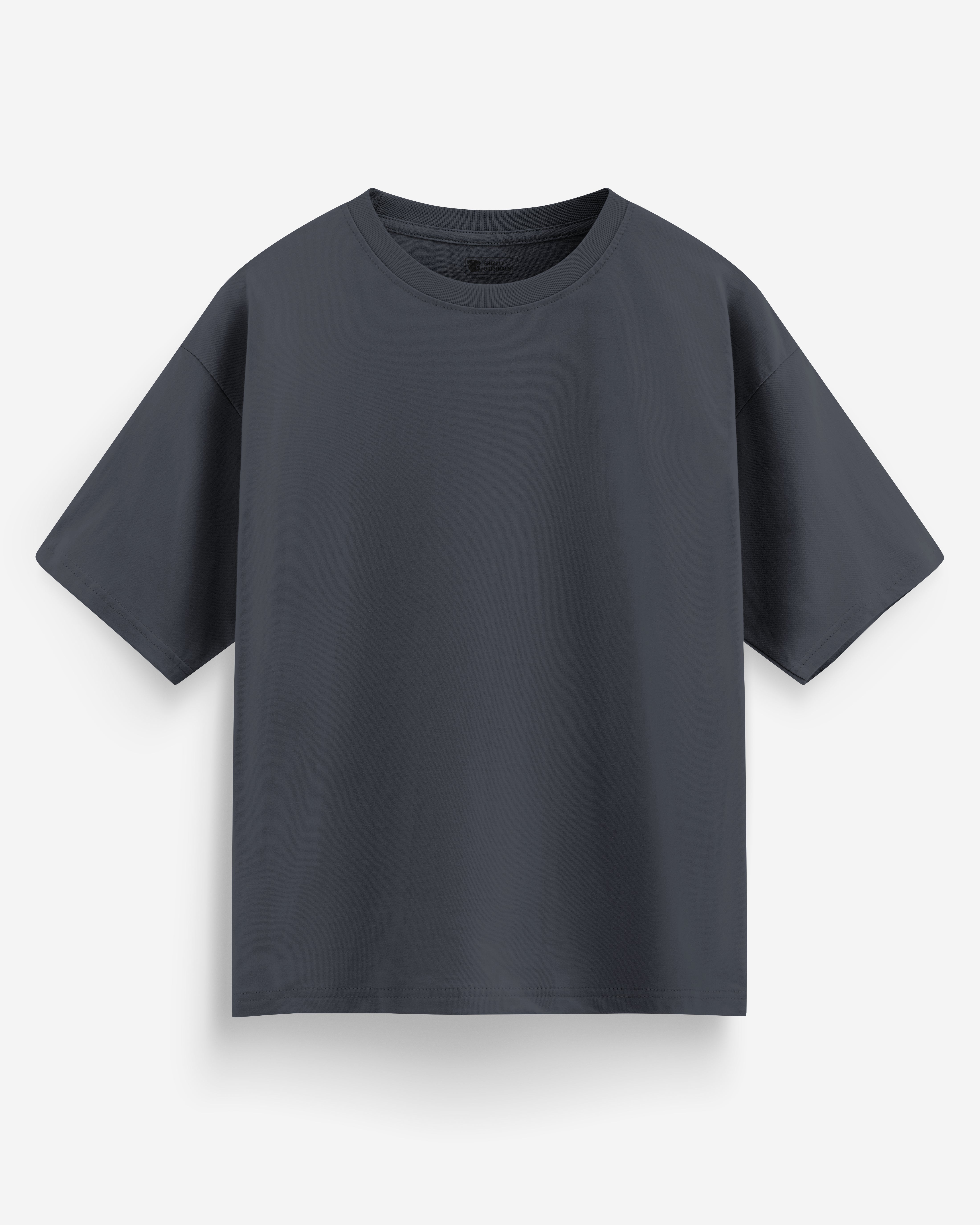 Dark Gray Oversized Premium T-Shirt- Men