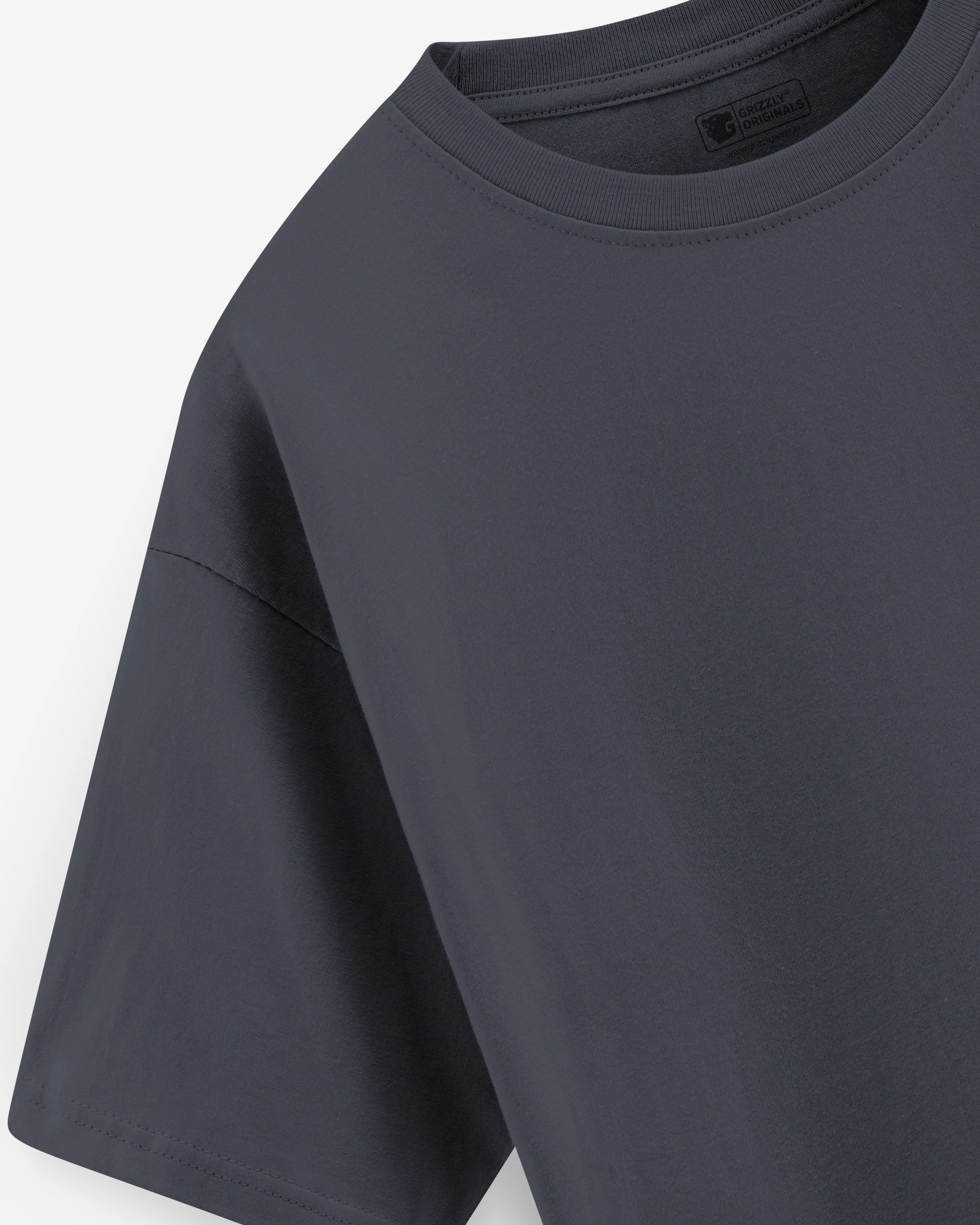 Ash Gray Oversized Premium T-Shirt- Men