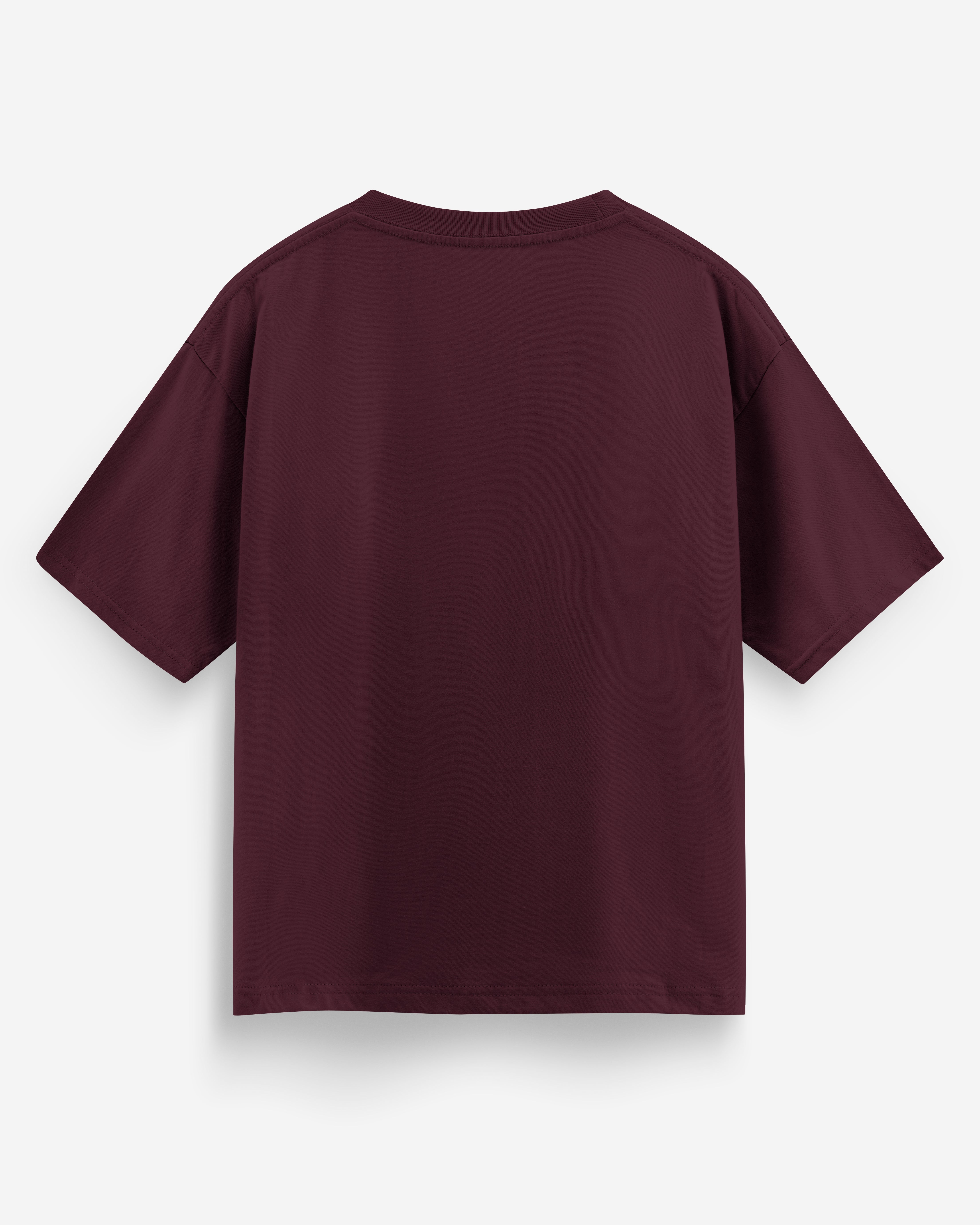 Maroon Oversized Premium T-Shirt- Men