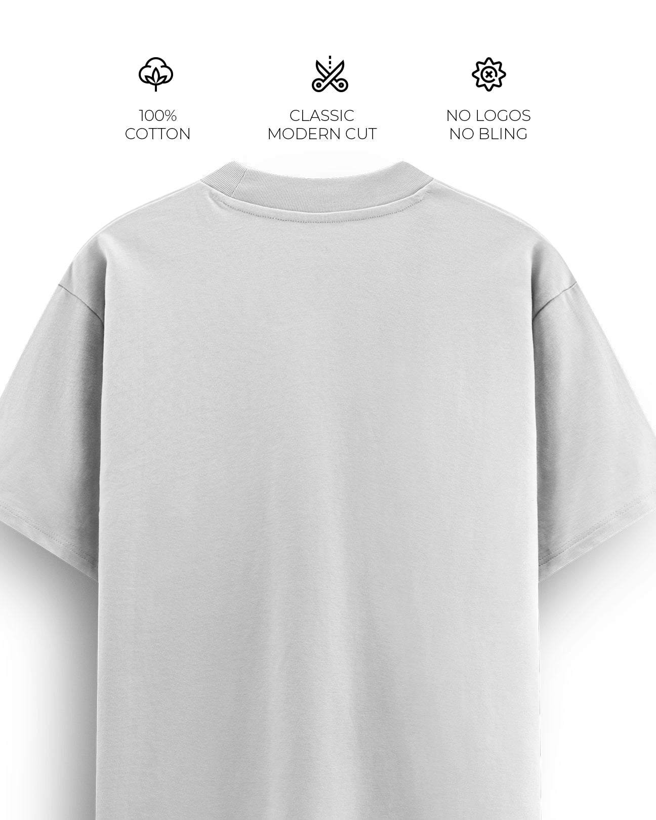 Regular Blank T-Shirt - Moonlight White