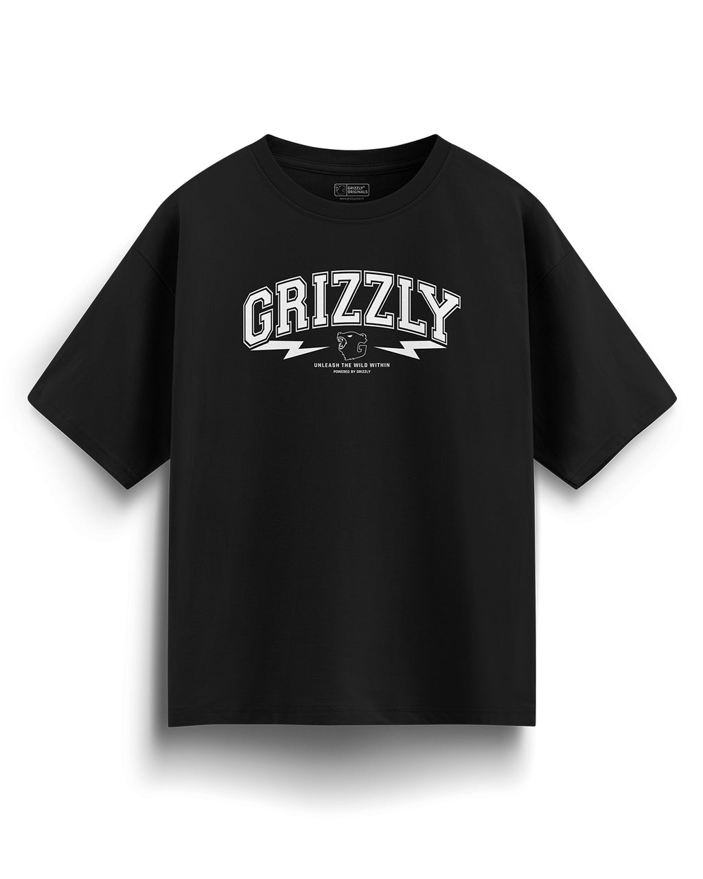 Oversized Graphic T-Shirt - Midnight Black