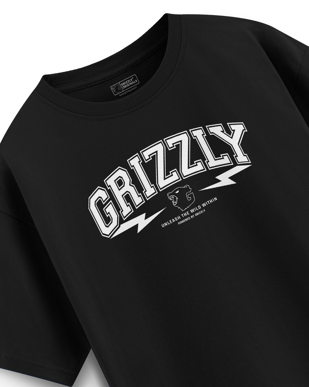 Oversized Graphic T-Shirt - Midnight Black