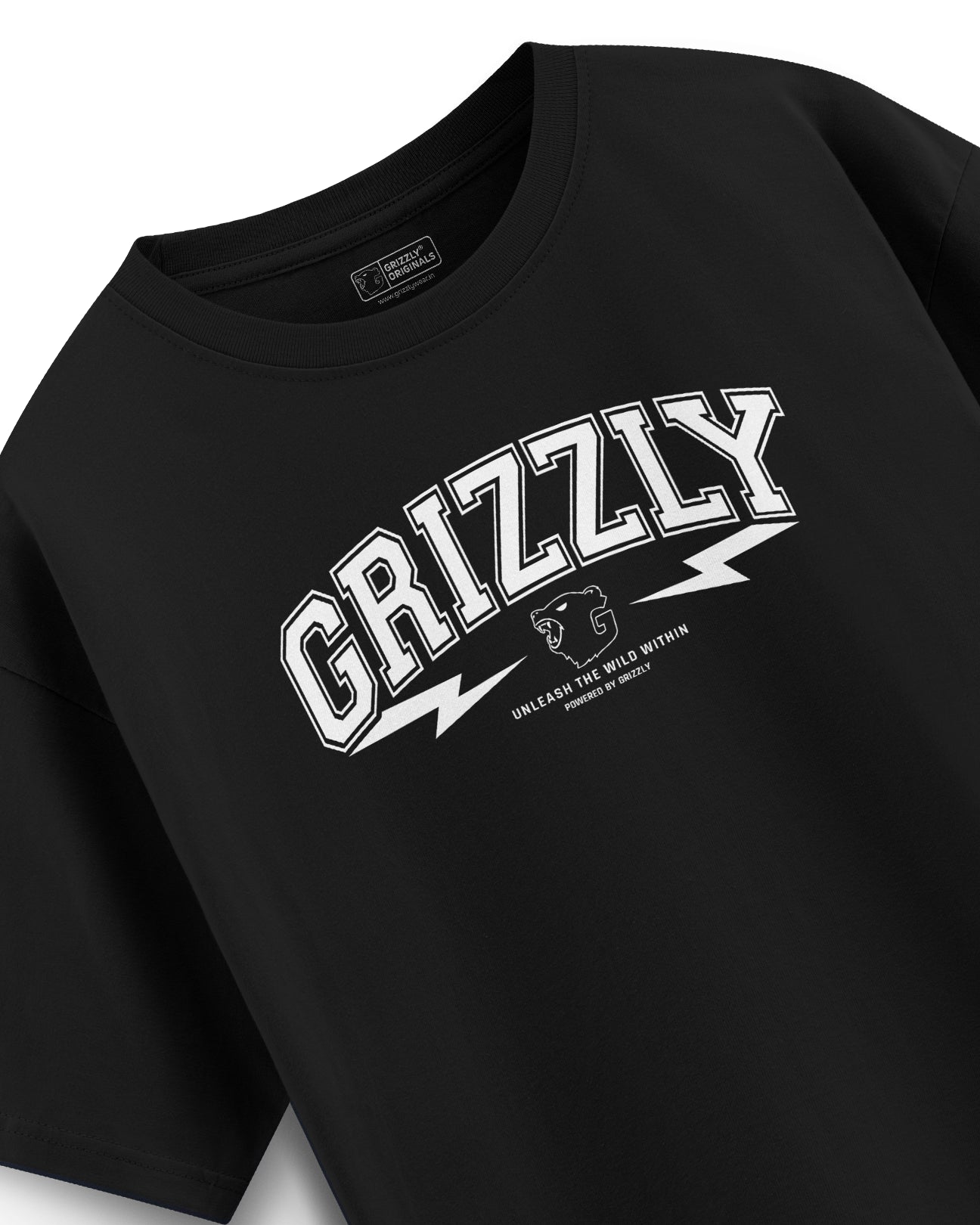 Oversized Graphic T-Shirt - Midnight Black